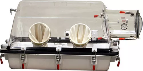 Plas Labs 818-GB "Basic" Glove Box: 104 cm W × 71 cm D × 66 cm H, 4...