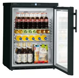 FKUv 1613 Premium Schwarz, unterbaufähig, Umluft ,+1 °C bis +15 °C, 148L