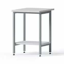 Standalone Laboratory table, 600x900x750mm, melamine tabletop, storage shelf