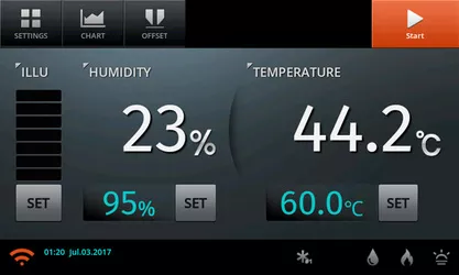Umluft-Trockenschrank SWOF-50, ohne Sichtfenster, 50 L, 4" Voll-Touchscreen, Timer: 99h59min, Tmax 250°C_3